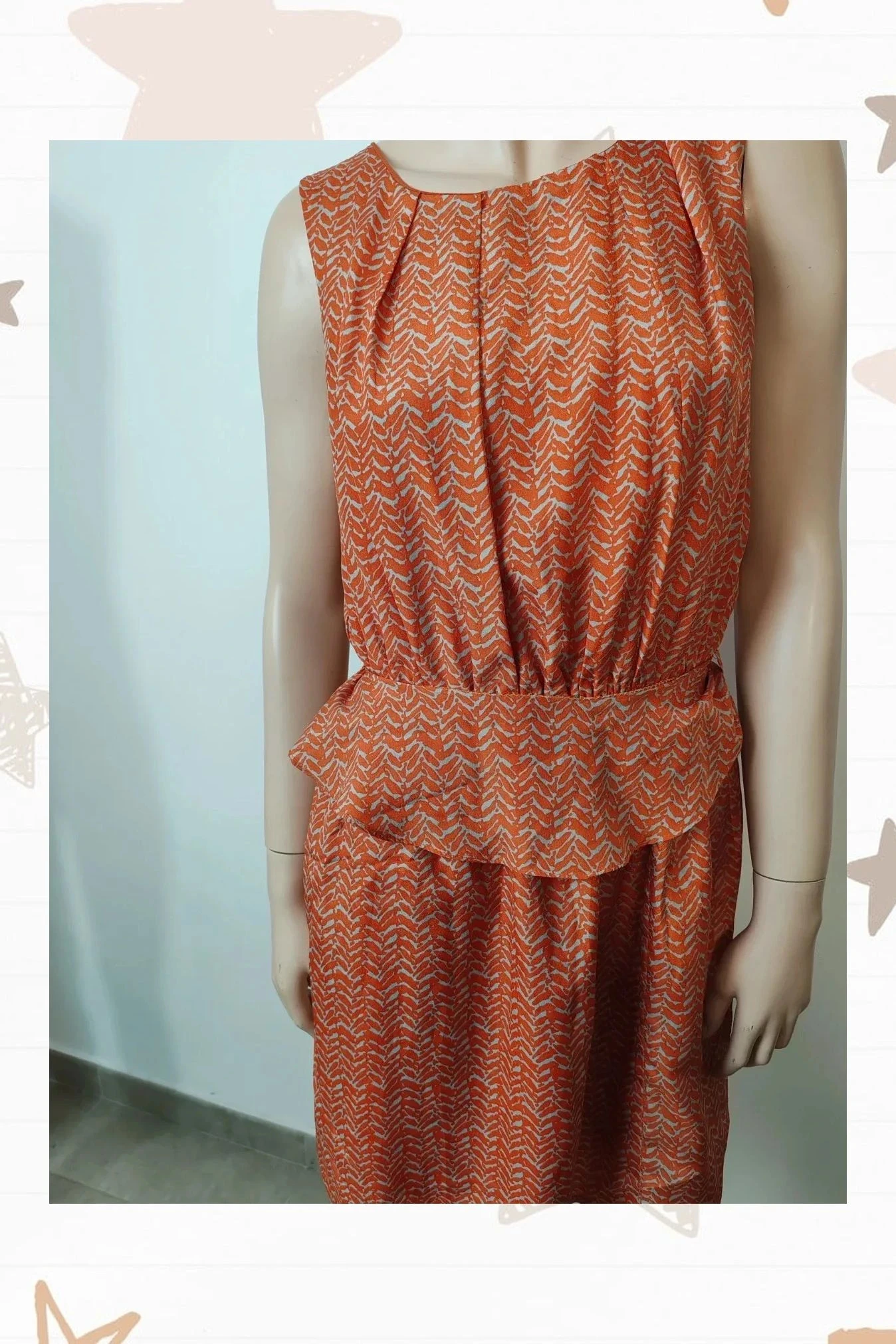 Vestido naranja Fórmula Joven – photo 3